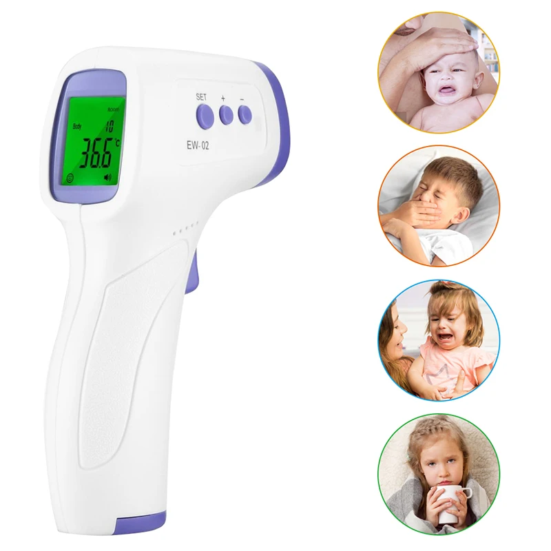 Medical Baby Thermometer Infrared Digital LCD Body Measurement Forehead Ear Non-Contact Adult Fever IR Children Termometro