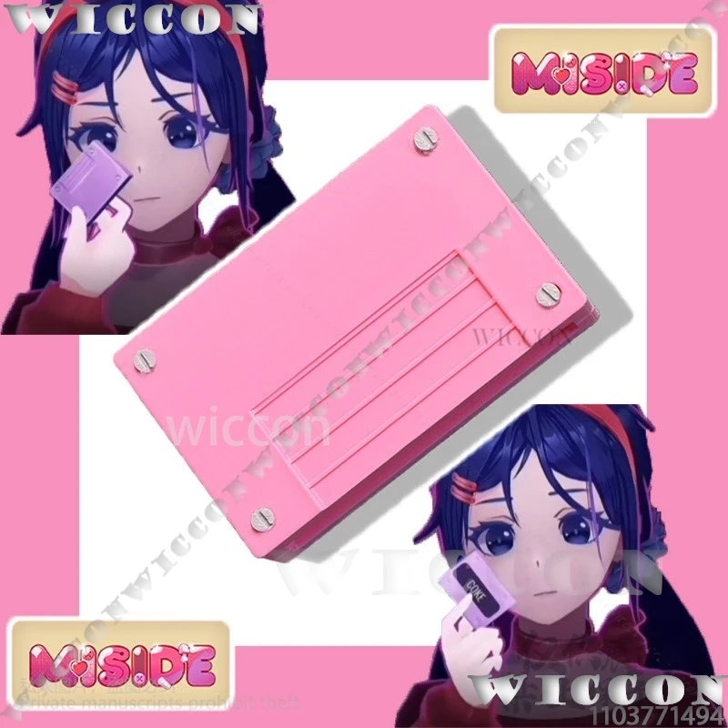 Мита Mita Game Cassette Model Prop Named Cosplay Horror Meta MiSide Pink 3D Prop Primary Yandere Girl Woman Men Gifts Customized