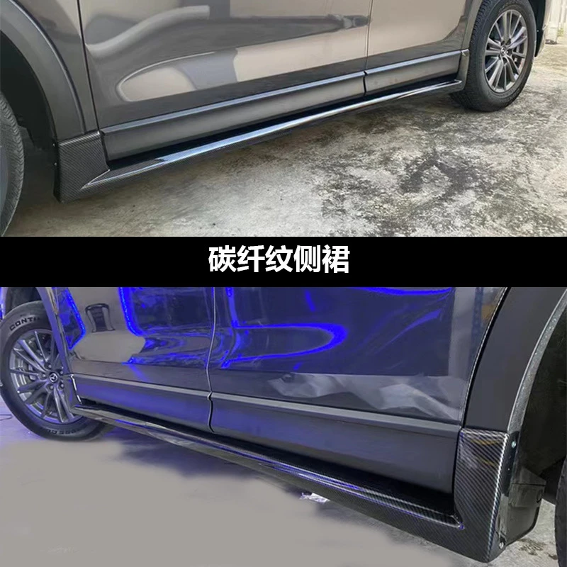 Suitable for 22-25 New Mazda CX5 Small Body Kit Modified Front Side Skirts Pilot Light Rear Lip Spoiler Tail Pipe view 4