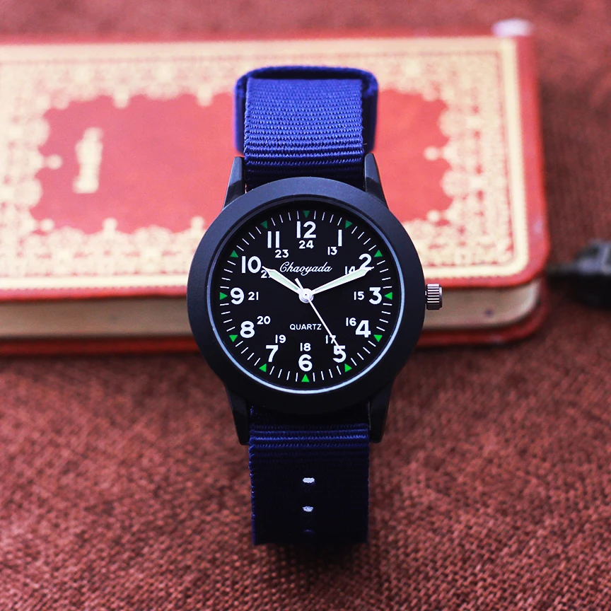 2024 famous brand chaoyada high quality fashion children boys girls students man canvas Breathable Sweat-proof 24hours watches