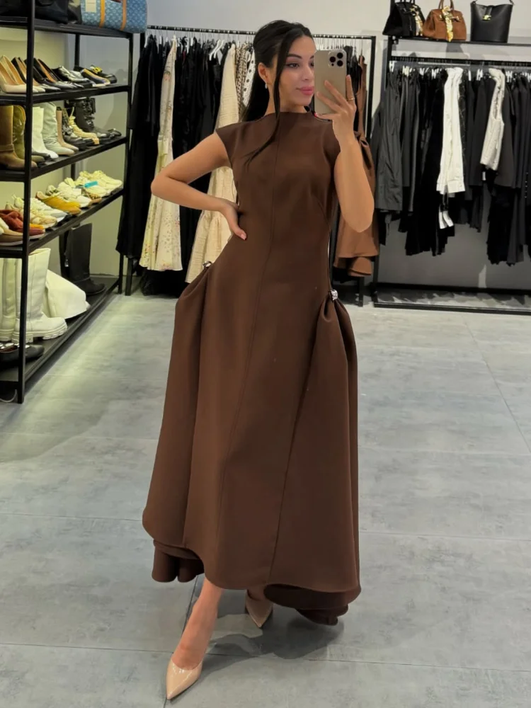 turtleneck a line dress Point A-line Turtleneck Dress The Gallery Collection
