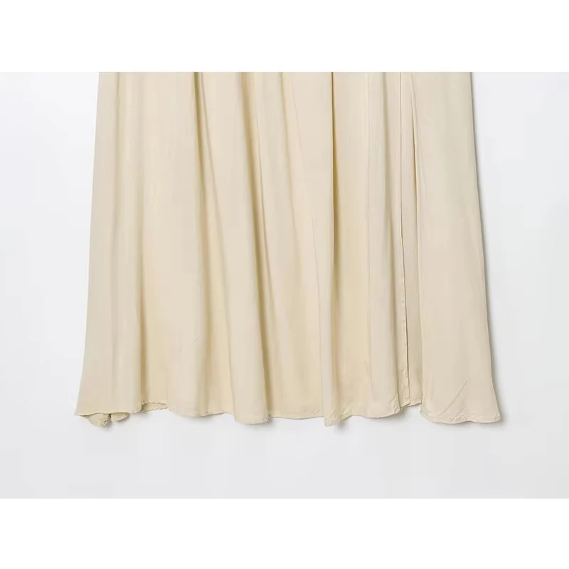 Con cintura che unisce gonne lunghe per le donne Moda 2025 New Chic elegante gonna longuette High Street Casual Holiday Beach Gonne