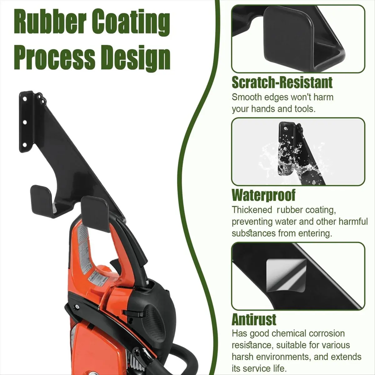 

*ESTR 1Pcs Chainsaw Wall Mount Holder Metal Heavy Duty Chainsaw Hooks Wall Mount Chainsaw Rack Bracket for 009 360 Chainsaws