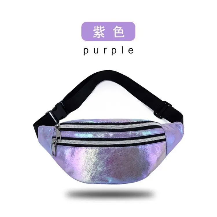 2022 Waist Bag Women Fanny Pack Colorful Girls Bum Bag Travel Kids Cartoon Belt`s Bag Festival Mobile Phone Pouch Purse