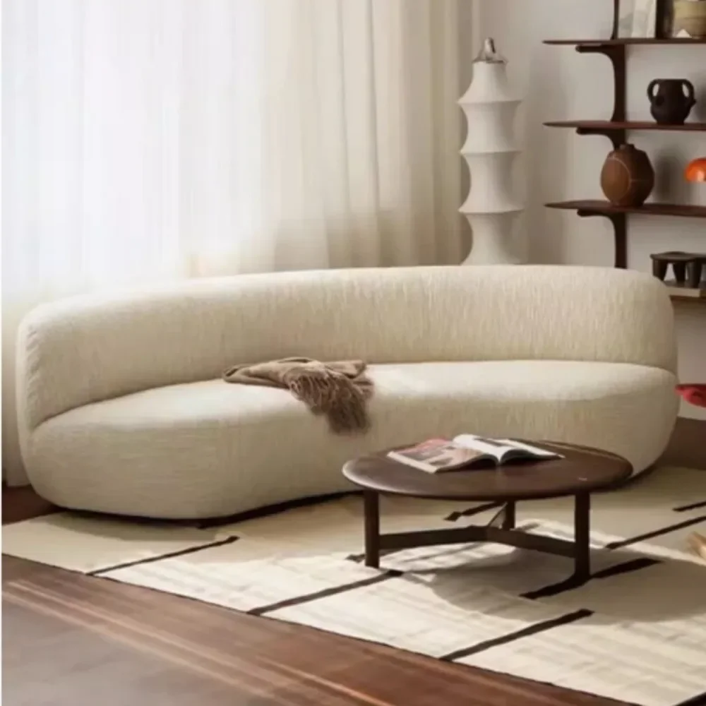 

Light Luxury High Quality Curved Sofa Lounge Corner Italiano Modern Couch Ergonomic Relax Adults Canape Salon Home Furniture