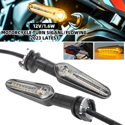 Motorcycle LED Turn Signals Running Water Lamp For YAMAHA MT07 Tenere 700 XJ6 FZ6 MT09 Tracer 900 MT10 MT03 FZ25 Front Headlight