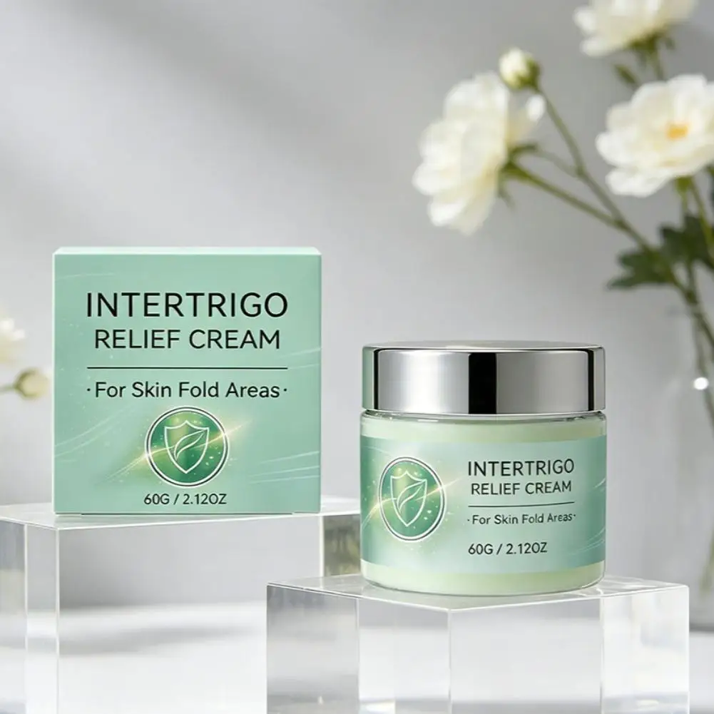 Intertrigo Creme zur Pflege von Hautfalten und gegen Reibungsbeschwerden hilft, gereizte Haut zu beruhigen, Reibung zu reduzieren, enthält Kollagen und Hyaluronsäure. – Detail 4