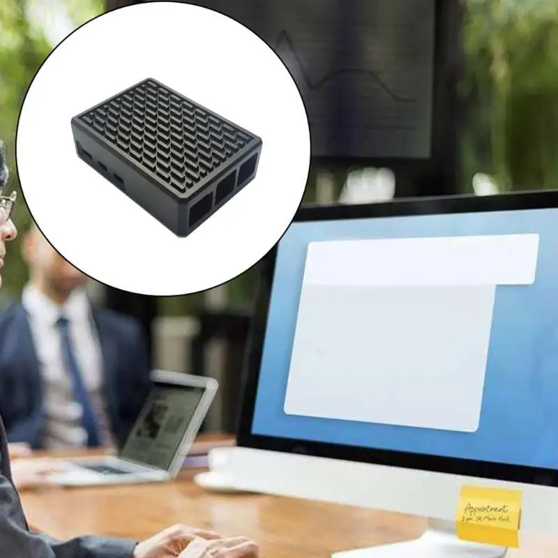 Y8AD Sturdy Aluminum Housing Case For RPI 5 Heatsink Enclosure Box Effective Heat Dissipation Quick Install