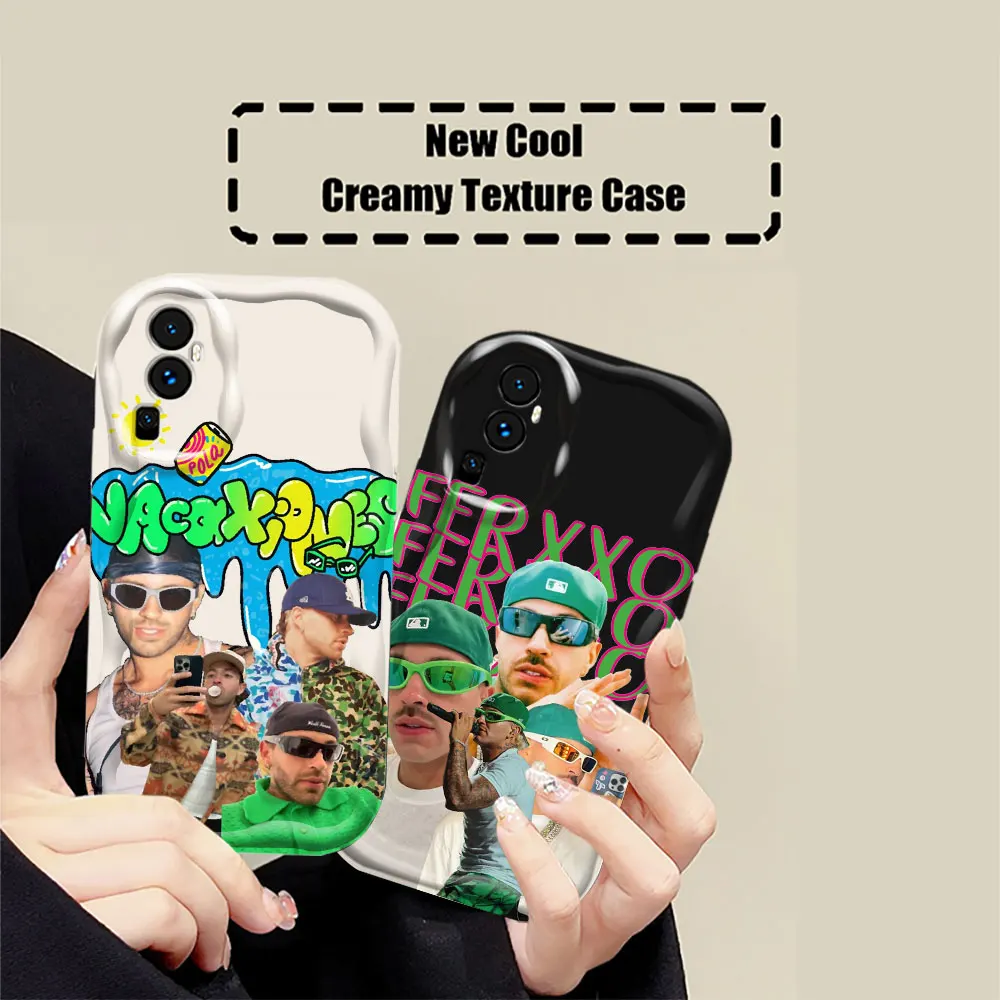 F-Feid Ferxxo Sixdo Singer Phone Case For OPPO Reno 11 11F 8 8T 7 7Z 6 5 5F 4 Pro A17 A16 A16S A54S A15S A35 A15 3D Wave Cover