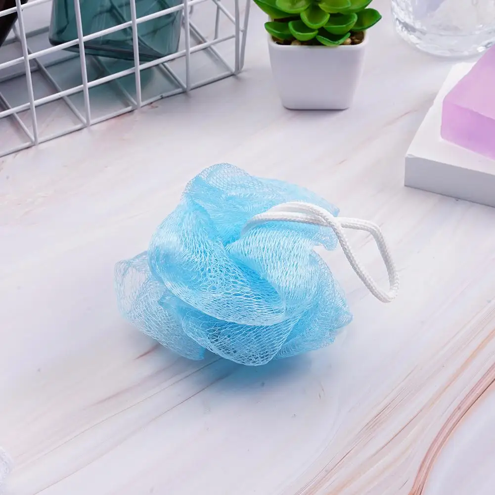 1pcs Multicolored Bath Sponge Towel Exfoliating Shower Ball Loofah For Body Massage And Cleaning Cleaning Tool For Women And Men