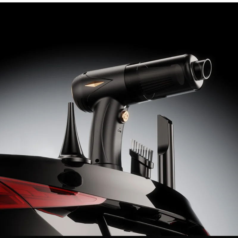 مكنسة كهربائية محمولة خفيفة الوزن للسيارة والمنزل وشعر الحيوانات الأليفة - ماكينة غبار صغيرة قابلة لإعادة الشحن مع فلتر HEPA، سرعتان، قوية