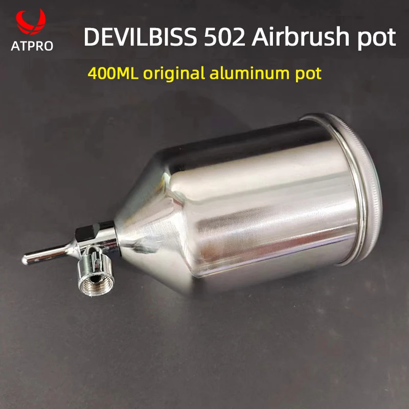 Suitable for DEVILIBIS 502 spray gun cup top pot aluminum alloy 400ml top can auto spray gun accessories