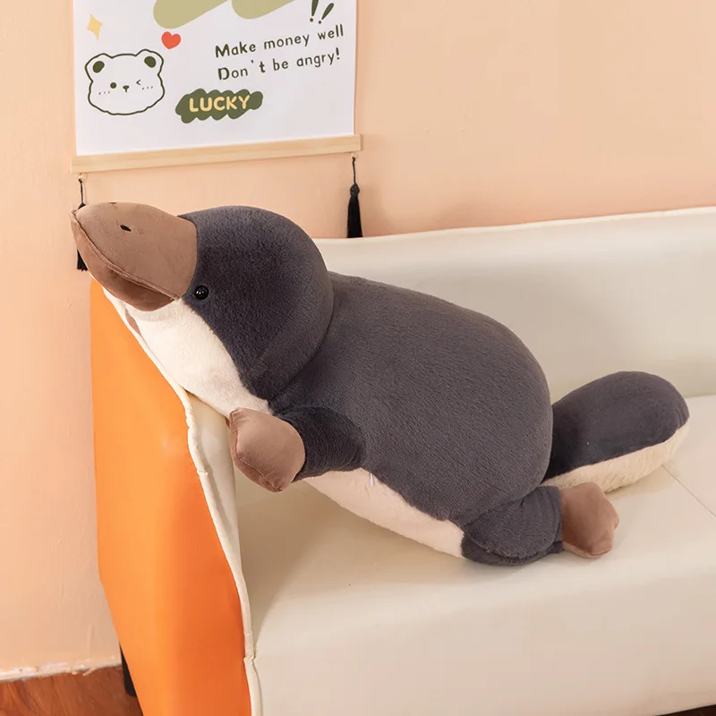 

70-110cm Simulation Platypus Long Plush Doll Soft Pillow Sofa Cushion Simulation Animal Toy Room Decor Ornament Gift