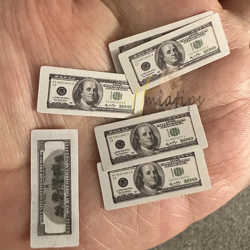 3D Geld Dollar Zeichen Luxus Nägel Papier Geld doppelseitige Muster Nägel Acryl Maniküre Tipps Salon Dekoration Werkzeug