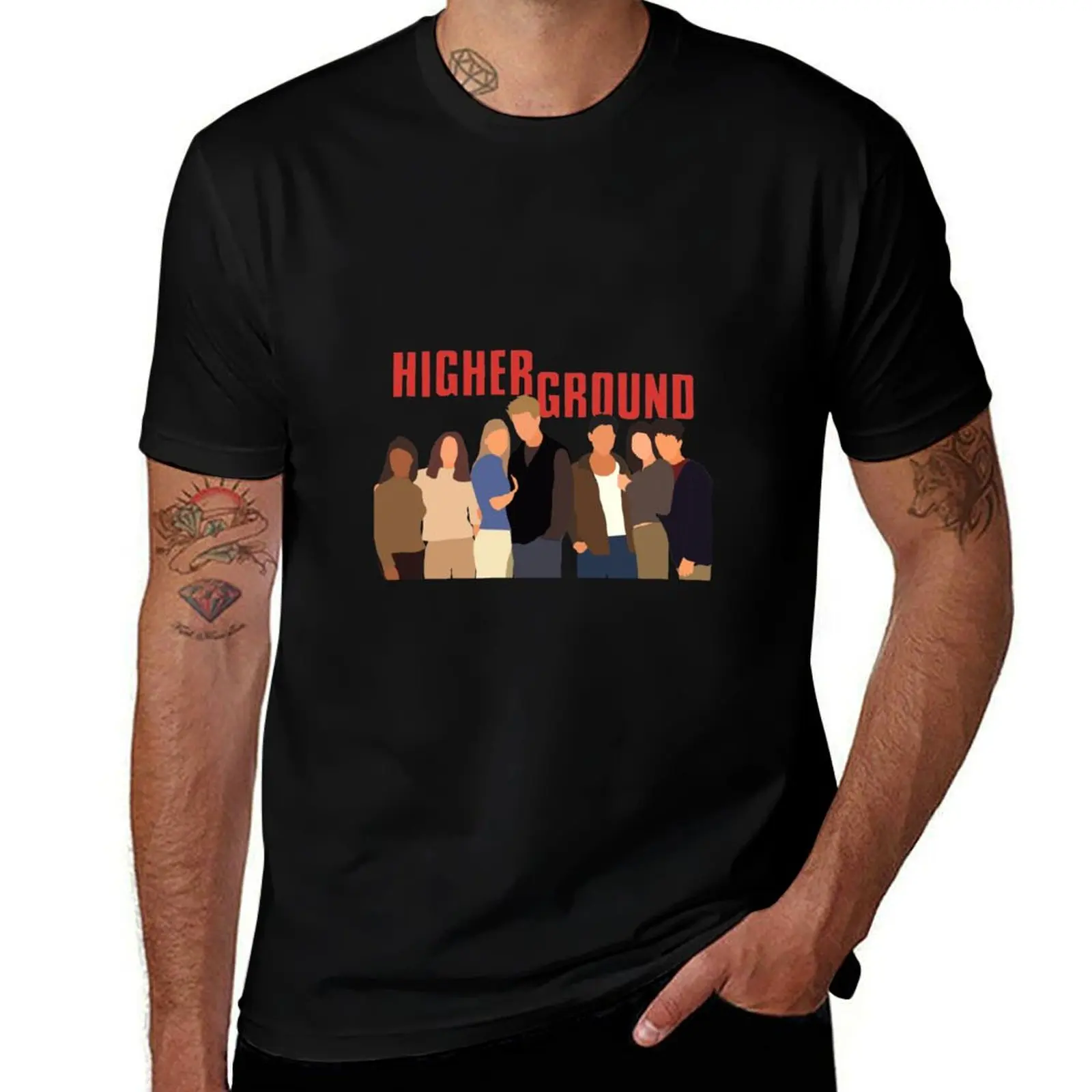 Higher ground T-Shirt Anti-Perspiration Workout Top T-Shirt