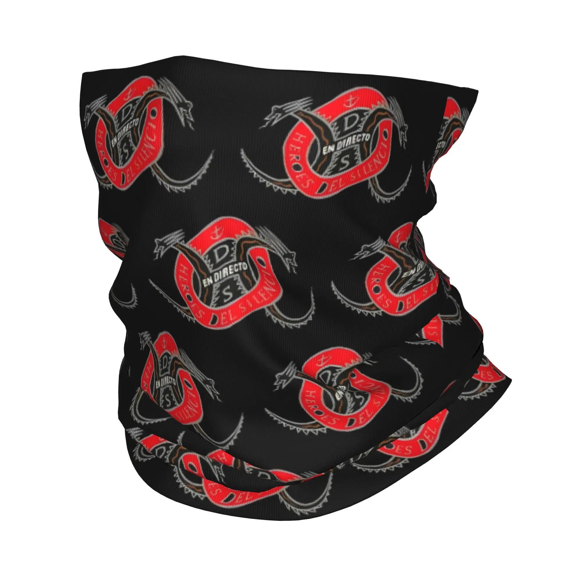 

Heroes Del Silencio Bandana Neck Gaiter Rock Band Mask Scarf Multifunctional Balaclava Fishing for Men Women Adult Breathable