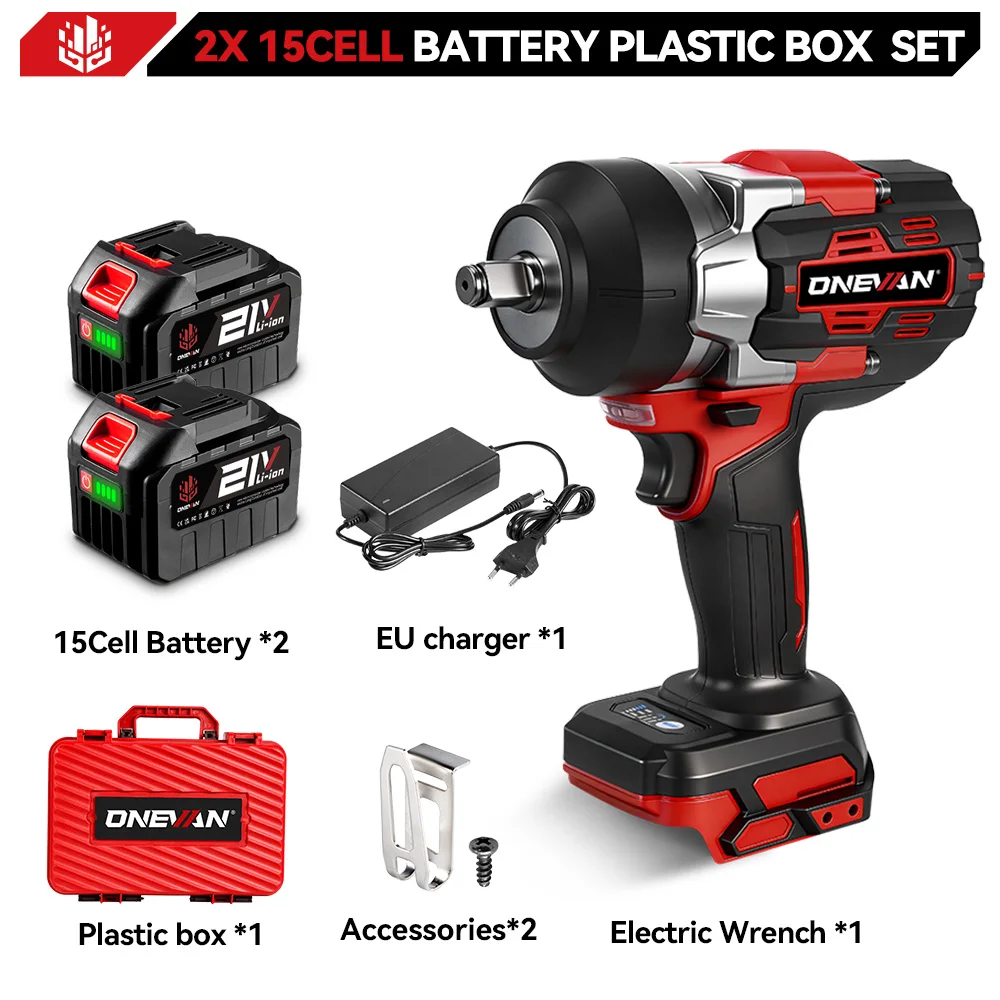 ONEVAN 8000RPM 2800N.M Bürstenlosen Elektrischen Schlagschrauber Cordless Auto Reparatur Schraubendreher Bohrer Power Tool Für Makita Batterie Pin