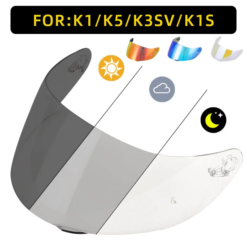 

Helmet Visor for AGV K1 K3SV K5 Motorcycle Helmet Glasses Motorbike Discoloration Lens Helmet Replacement Parts