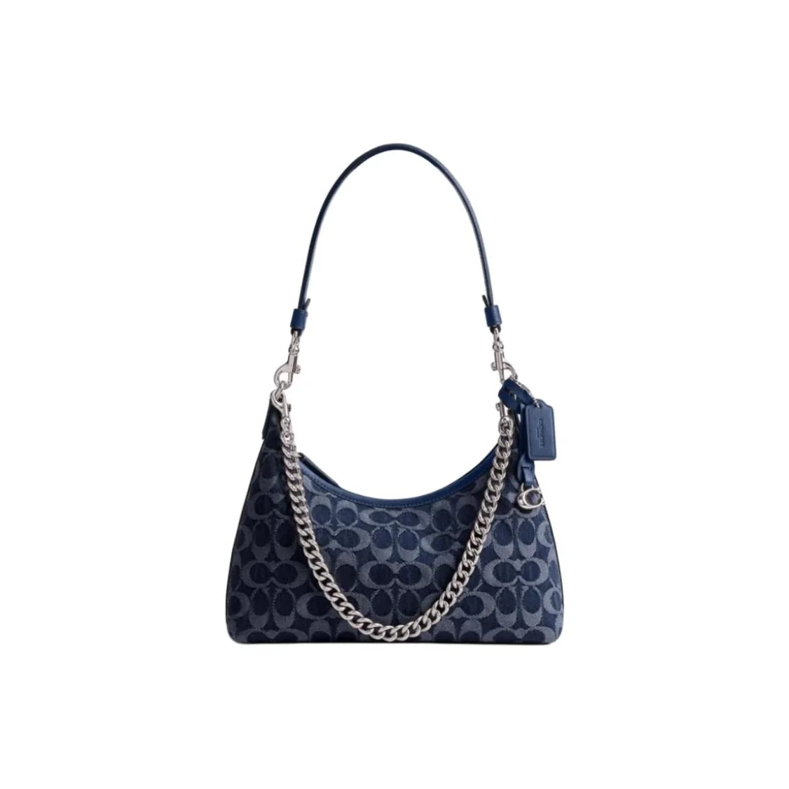 COACH Juliet Fabric Portable Crossbody Bag, Shoulder Bag Large Women's Dark Blue Mixed Color CAM27-LHRHY
