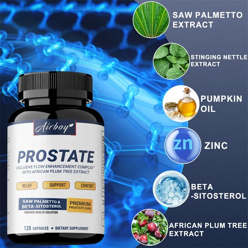 

Men's Prostate Capsules With Saw Palmetto, Improve Performance, Relieve Bladder & Urination Problems, Reduce Toilet TripsSupplem