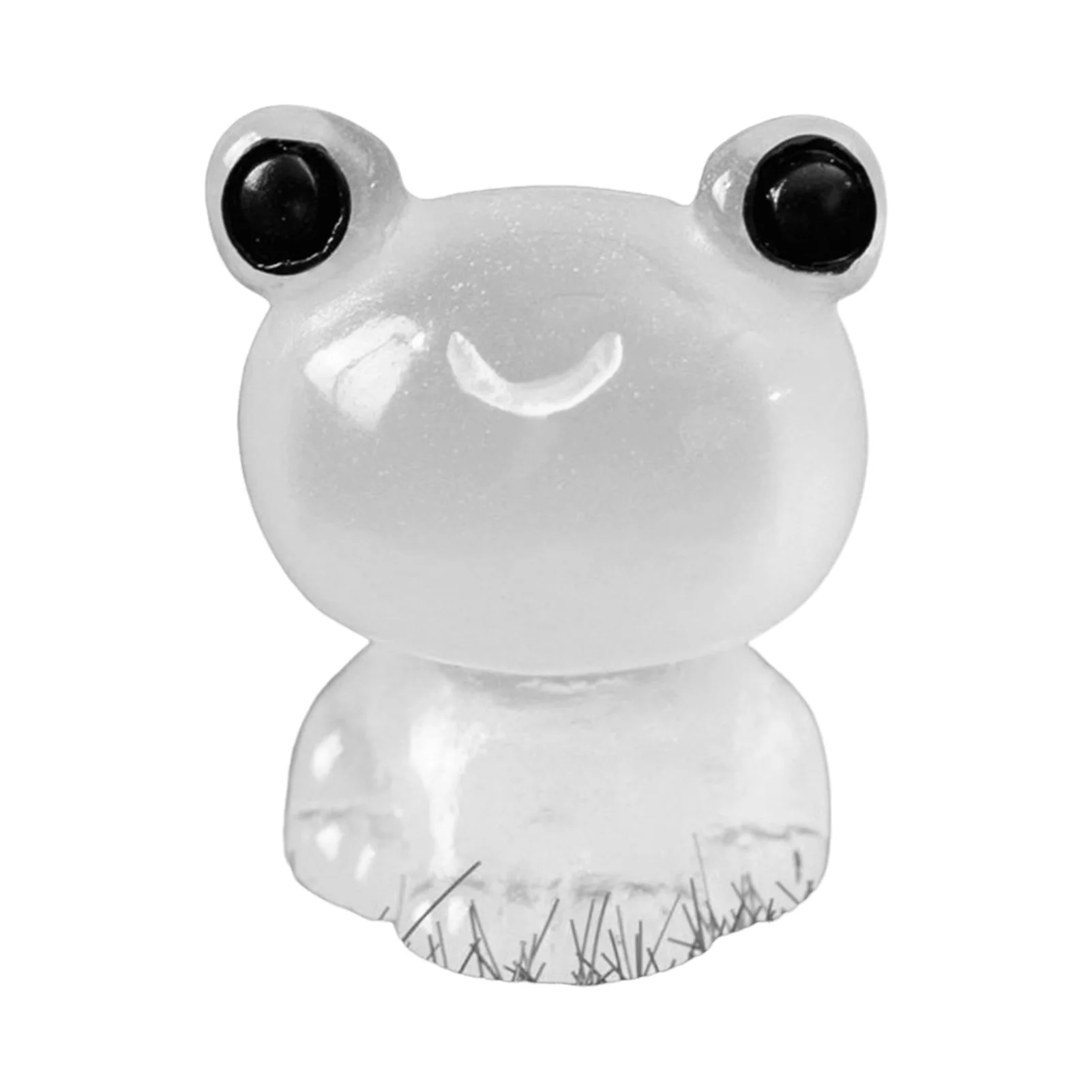 Resin Luminous Frog Landscape Ornaments Exquisite Workmanship Resin Mini Frogs Sculpture for Holiday Party Favors Home