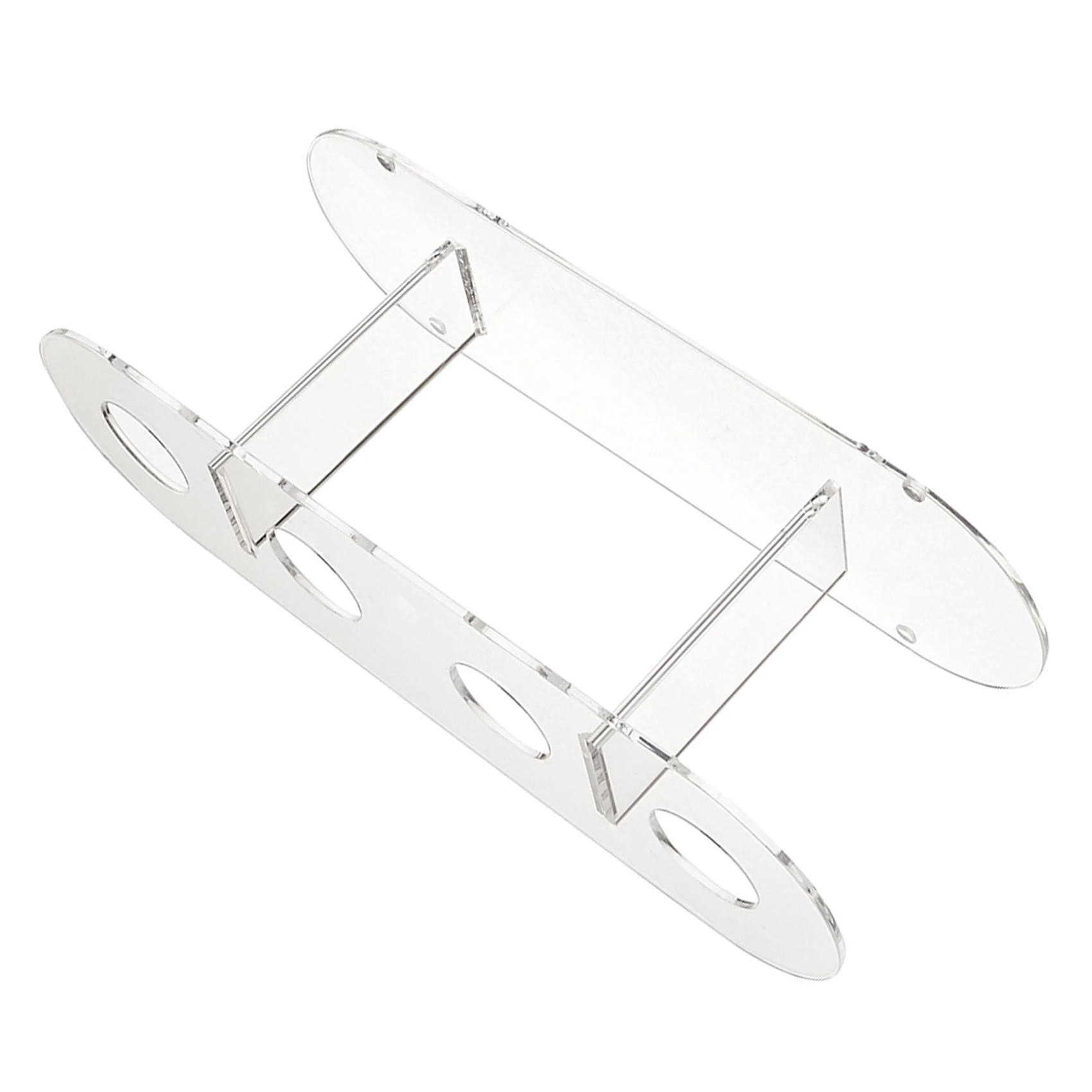 A19F-2Pcs 아크릴 4홀 더블 레이어 아이스크림 콘 스탠드