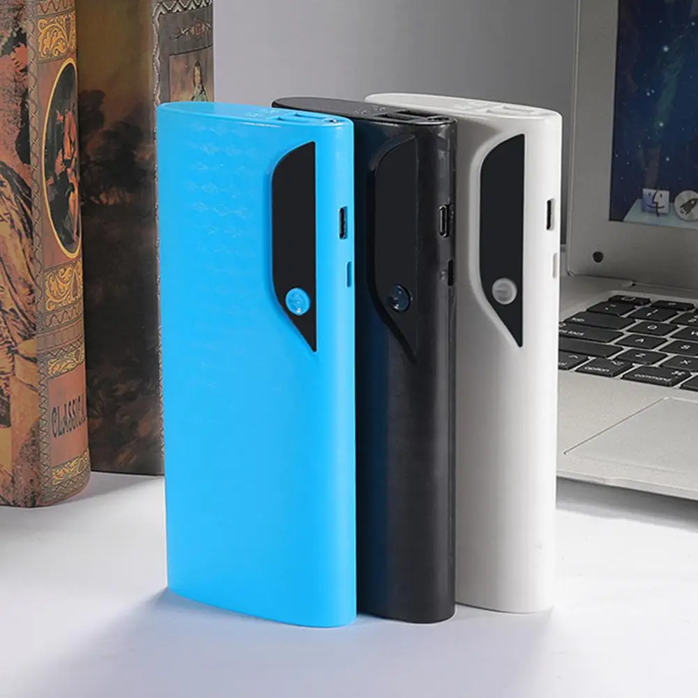 Prático longa vida útil 5 seções 18650 telefone banco de potência escudo sem soldagem destacável caixa de banco de potência fonte de casa