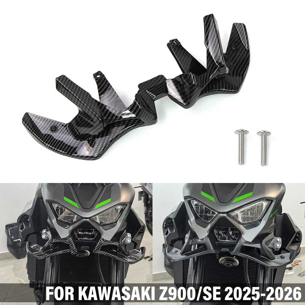Z900 لـ Kawasaki Z900 SE 2025-2026 سبويلر أمامي للدراجة النارية شفة سفلية ثابتة منقار عاري سفلي سبويلر أجنحة هوائية #1