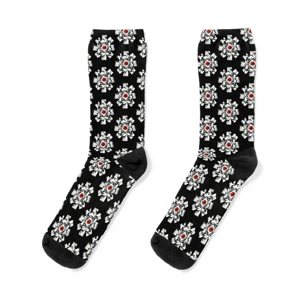 

roses chilli red Socks sheer anti-slip Novelties kawaii Socks Girl Men's