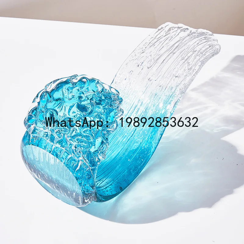 

PYJ modern simple wind and water glazed ornaments handicrafts decorative handmade glass