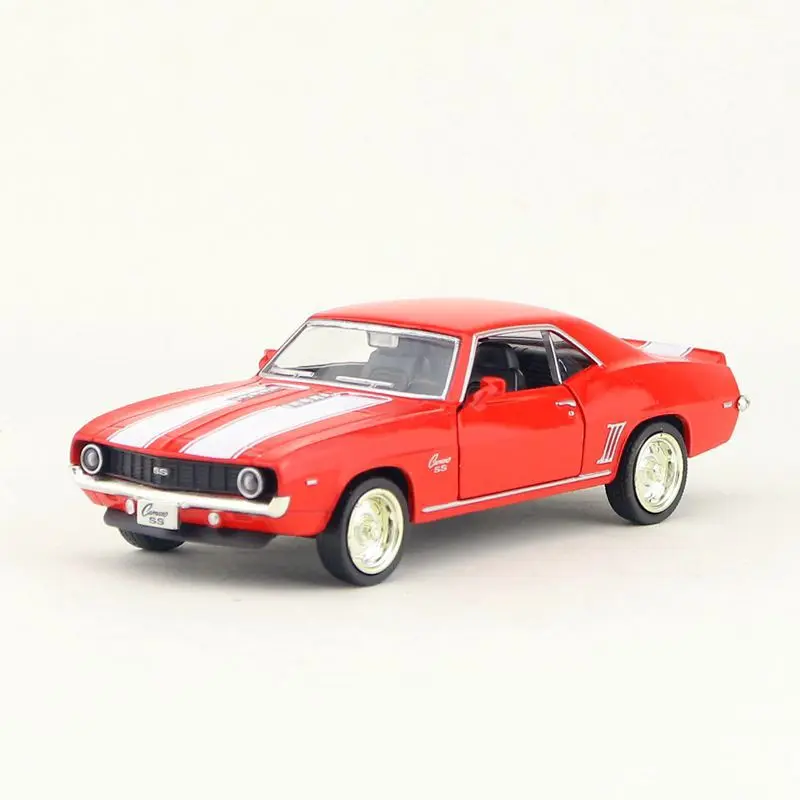 Camaro SS-Modèles de voiture jouet en alliage moulé sous pression, véhicules, fonction arrière côtelée, jouets de simulation pour garçons, meilleurs cadeaux pour enfants, échelle 1:36