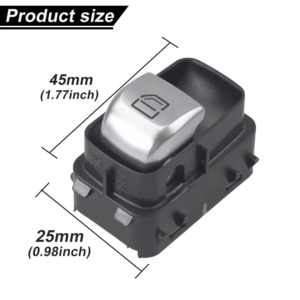 A2059051513 مفتاح نافذة الطاقة الجانبي لراكبي السيارة برتقالي/أبيض لسيارة Mercedes-Benz S E C GLC EQC Class W222 W213 W205 W253 W293