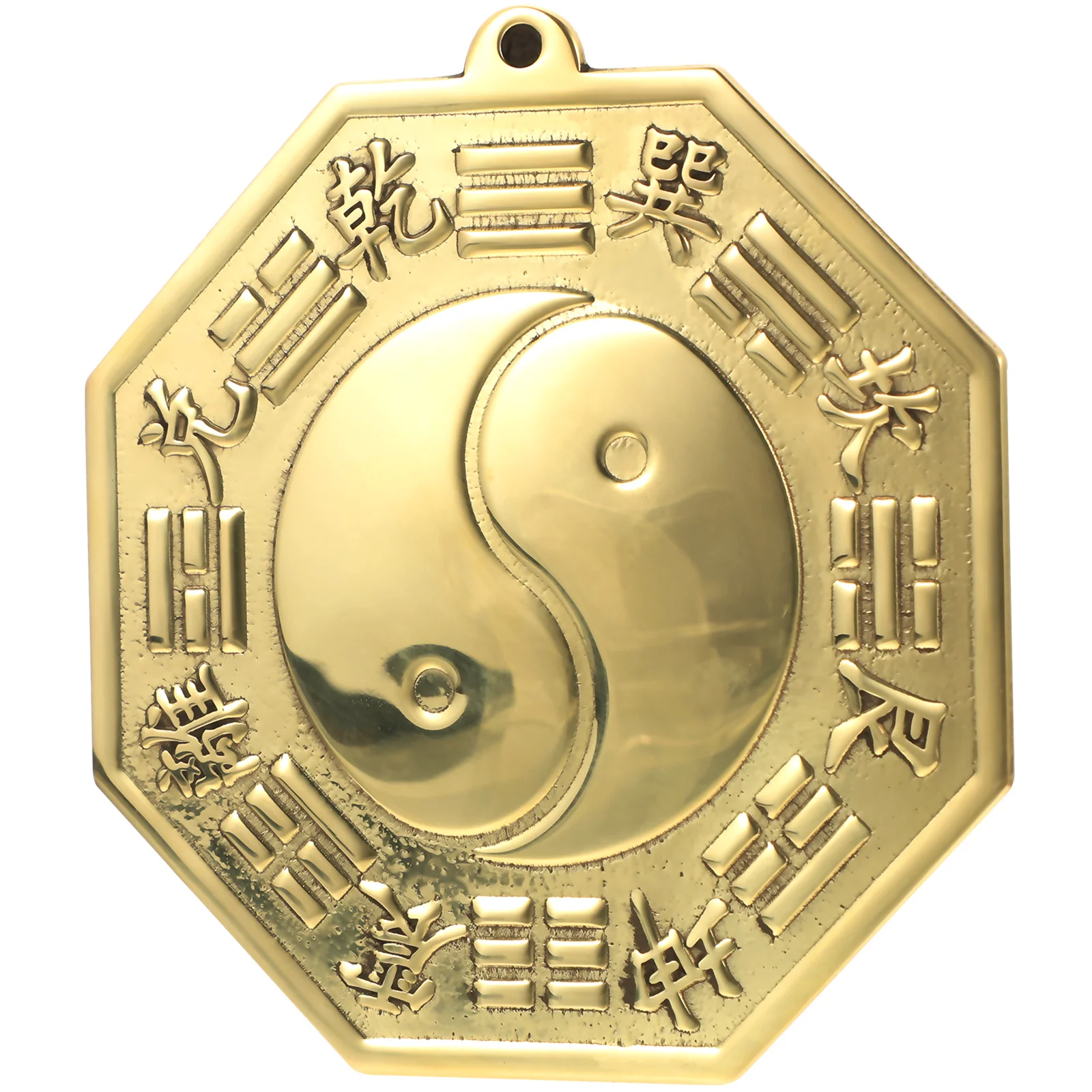 Copper Bagua Mirror 1PC Concave Convex Fish Design Wall Hanging Home Decor Evil Exorcism Trigrams Pendant Blessing