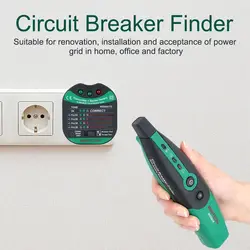 MASTECH MS5902 Automatic Circuit Breaker Finder Fuse Socket Tester EU US 220V/110V Specification with Flashlight Circuit Tester