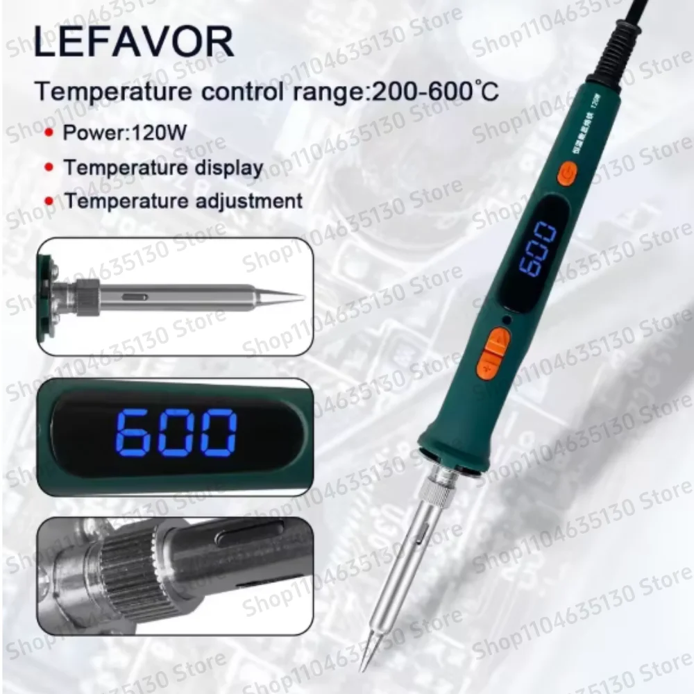 120W/150W Digital Electric Soldering Iron Kit Soldering Tool Set Dual Calibration Temperature 200-600C 907S909 Welding tool