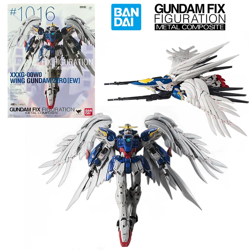 Bandai Gundam Fix Figuration Metal Composite Wing Gundam Zero Ew 17Cm Anime Original Action Figure Model Toy Gift Collection