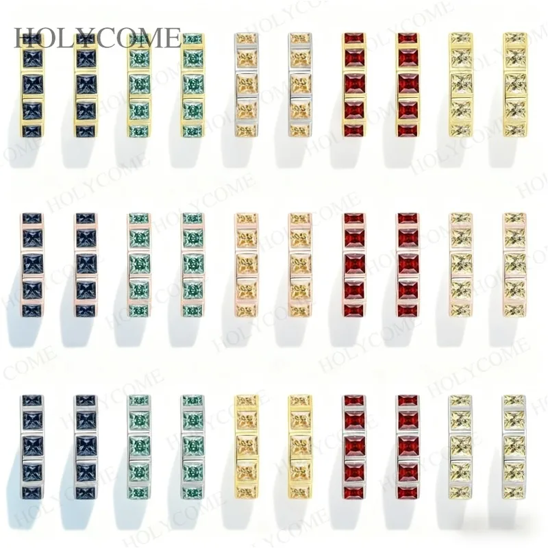 

Custom Earrings Princess D Color/Champagne/Vivid Blue/Light Green Earrings Sparkling Fashion Jewelry for Christmas Party Gifts