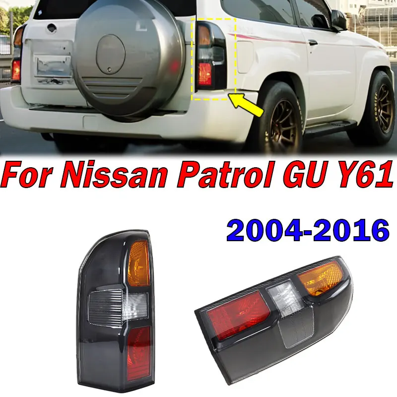 26550-VV00A 26555-VV00A For Nissan Patrol GU Y61 2004-2016 Car Tail Light Rear Brake Lamp Signal Light With Line Without Bulbs