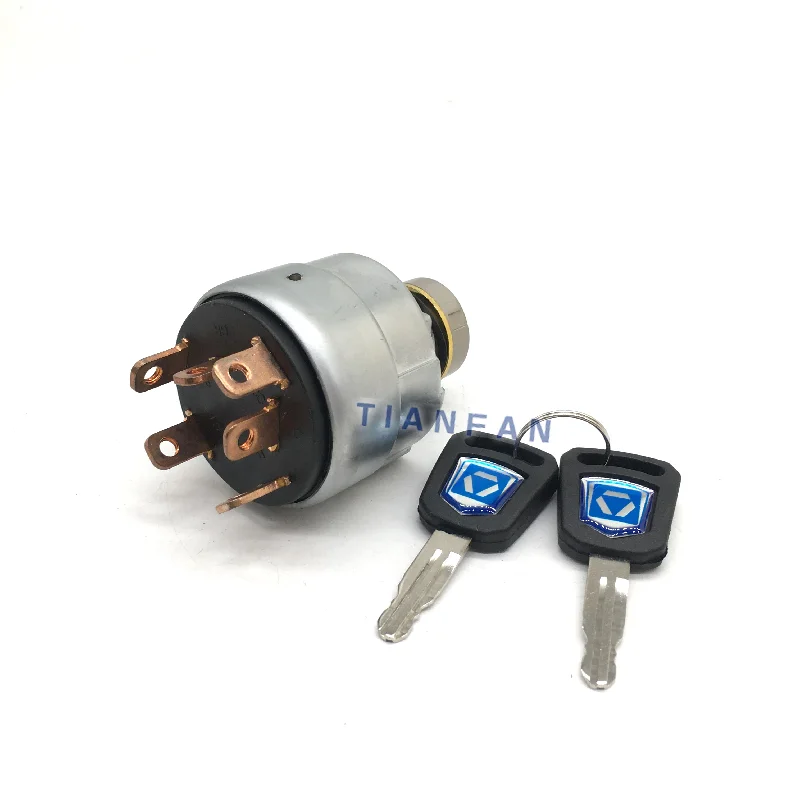 For Xcmg Ignition Switch Xe60 75 135 150 200 215 225 Electric Door Lock Key Excavator Accessories