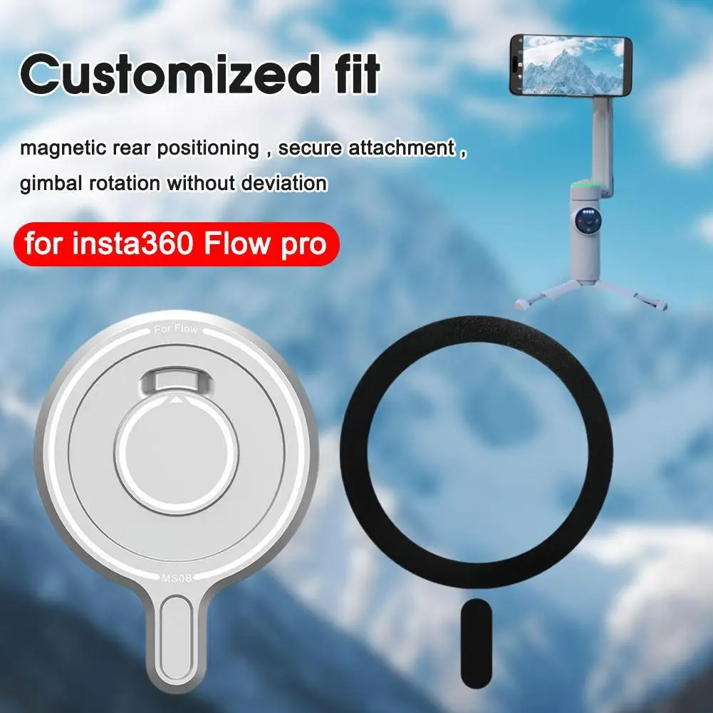 For Insta360 Flow Magnetic Transfer Base Stand For MagSafe Adapter Phone Holder Action Camera Accessories