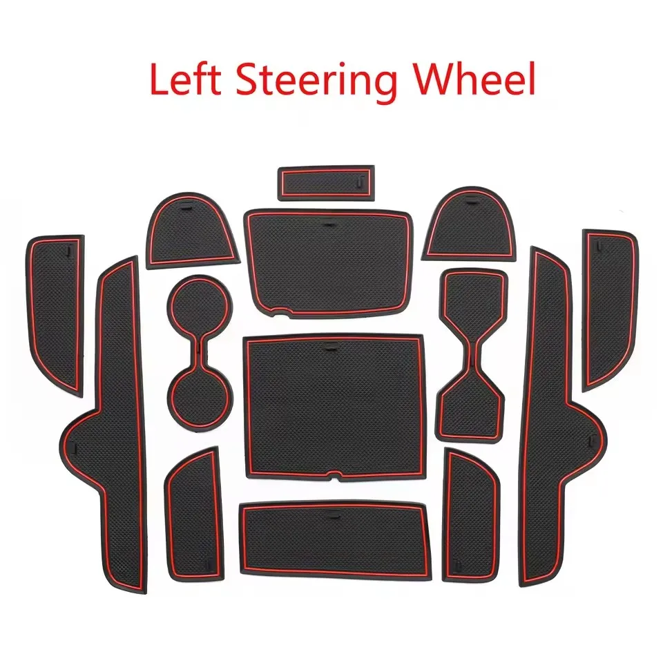 for Kia K3 FORTE Cerato GT 2021-2023 Gate Slot Cup Mat Anti-Slip Door Groove Pad Car Interior Accessories