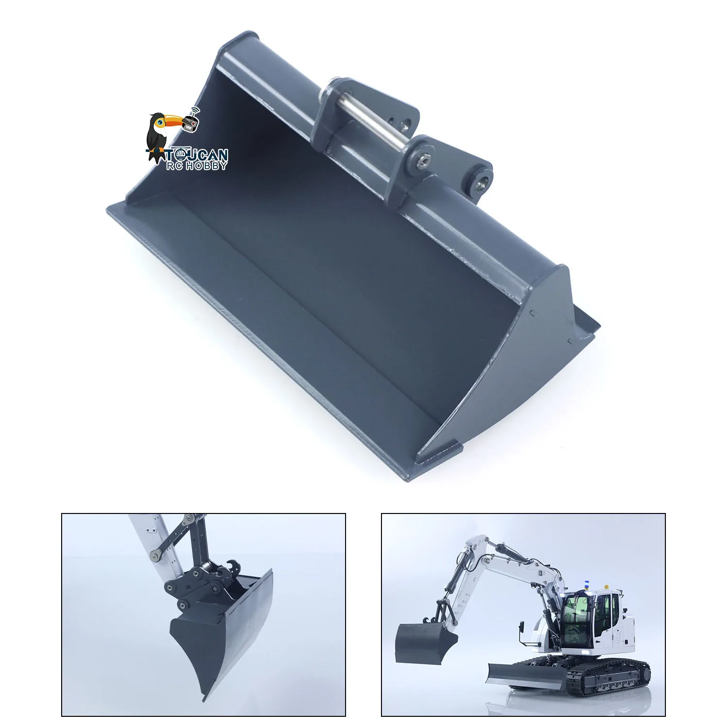 완구용 CUT 금속 플랫 버킷 액세서리, 1/14 유압식 RC 굴삭기 914, 무선 제어 굴착기, 자동차 부품 TH24217