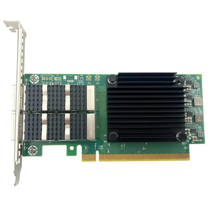 

Карта сетевого интерфейса Ethernet PCIe 4.0 X16, главный интерфейс, двухпортовый Ethernet-адаптер 100GbE QSFP56, Mellanox MCX623106AE-CDAT