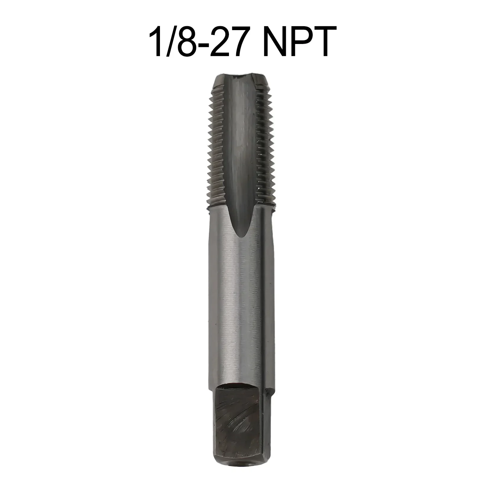 1/8- 27 NPT HSS Taper Pipe Tap Standard High Speed Steel Thread Tap Screw Tap Drill Bit Straight Flute Plug Taps Hand Tools