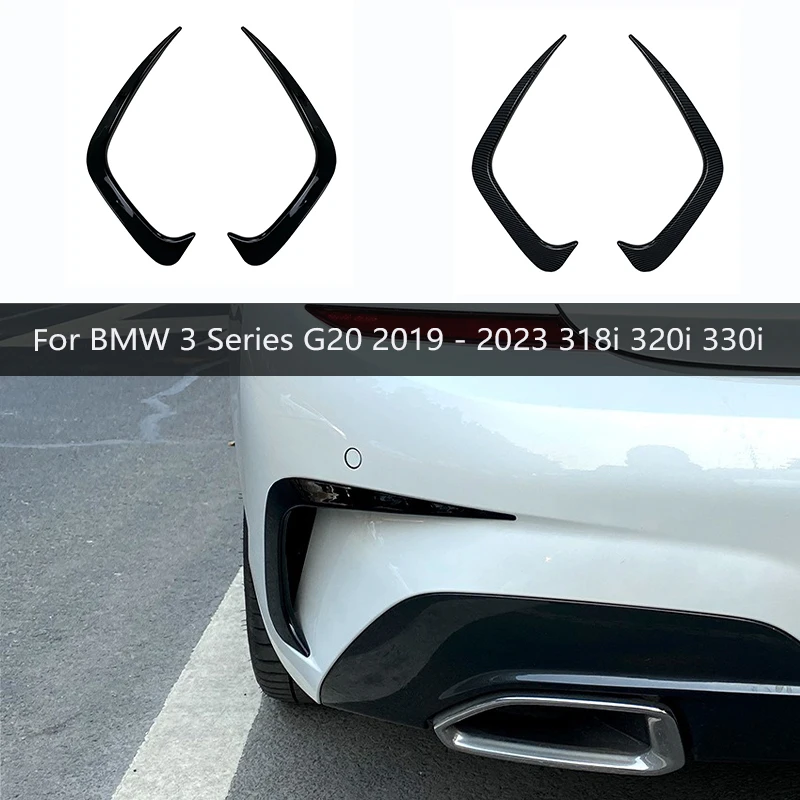 

Rear Bumper Side Air Vent Trim For BMW 3 Series G20 G28 2019-2023 M Sport Boot Spoiler Splitter Canards Cover Spoiler Sticker