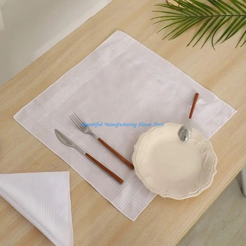 E56A منشفة جيب منديل قطن عالية الامتصاص للاستخدام في صالة الألعاب الرياضية والسفر والمكتب