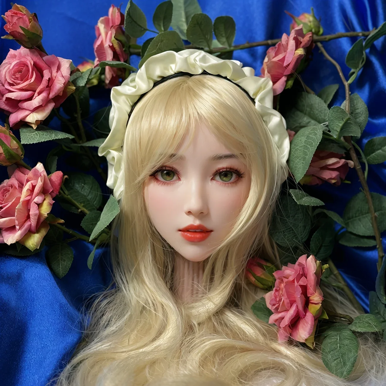 قالب الرأس، يستخدم لتصفيفة شعر شخصيات الرسوم المتحركة، يرسل عشوائيًا، نماذج رأس أنثى، مادة TPE، هدية عيد الميلاد