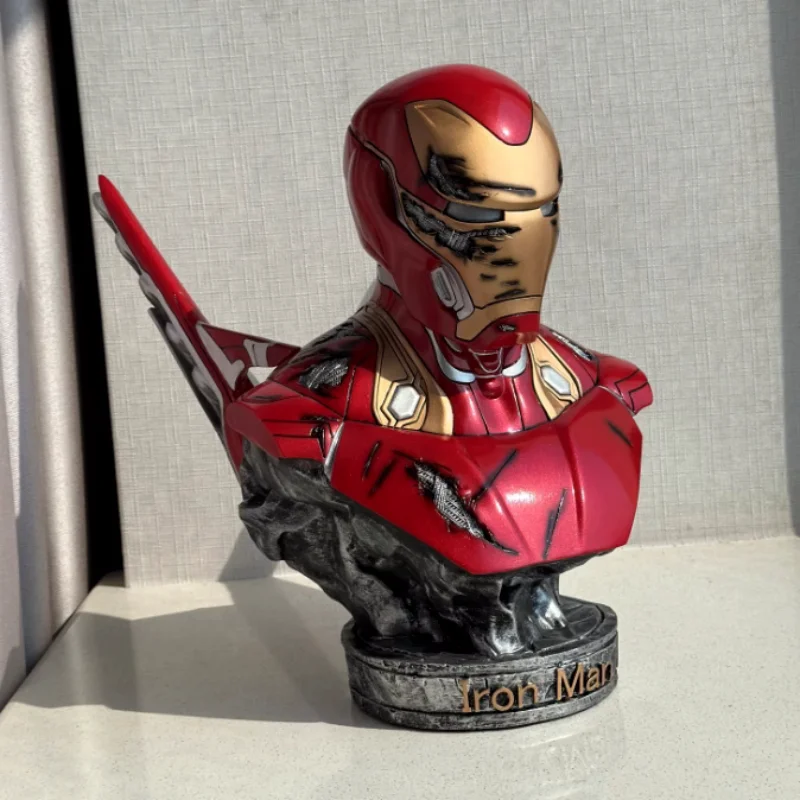 Iron Man Handmade MK50 Model Ornament The Avengers 4 Half Bust Valentine's Day Birthday Gift Collectible Desktop Decoration