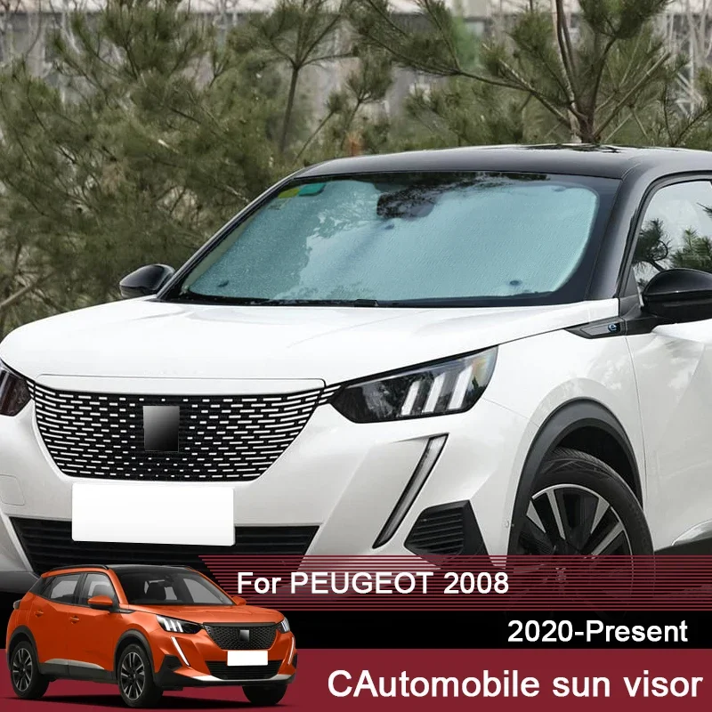 

Автомобильные солнцезащитные козырьки, УФ-защитный чехол для Peugeot 2008 2020-2025, занавеска на боковое окно, солнцезащитный козырек, защита лобового стекла, аксессуар