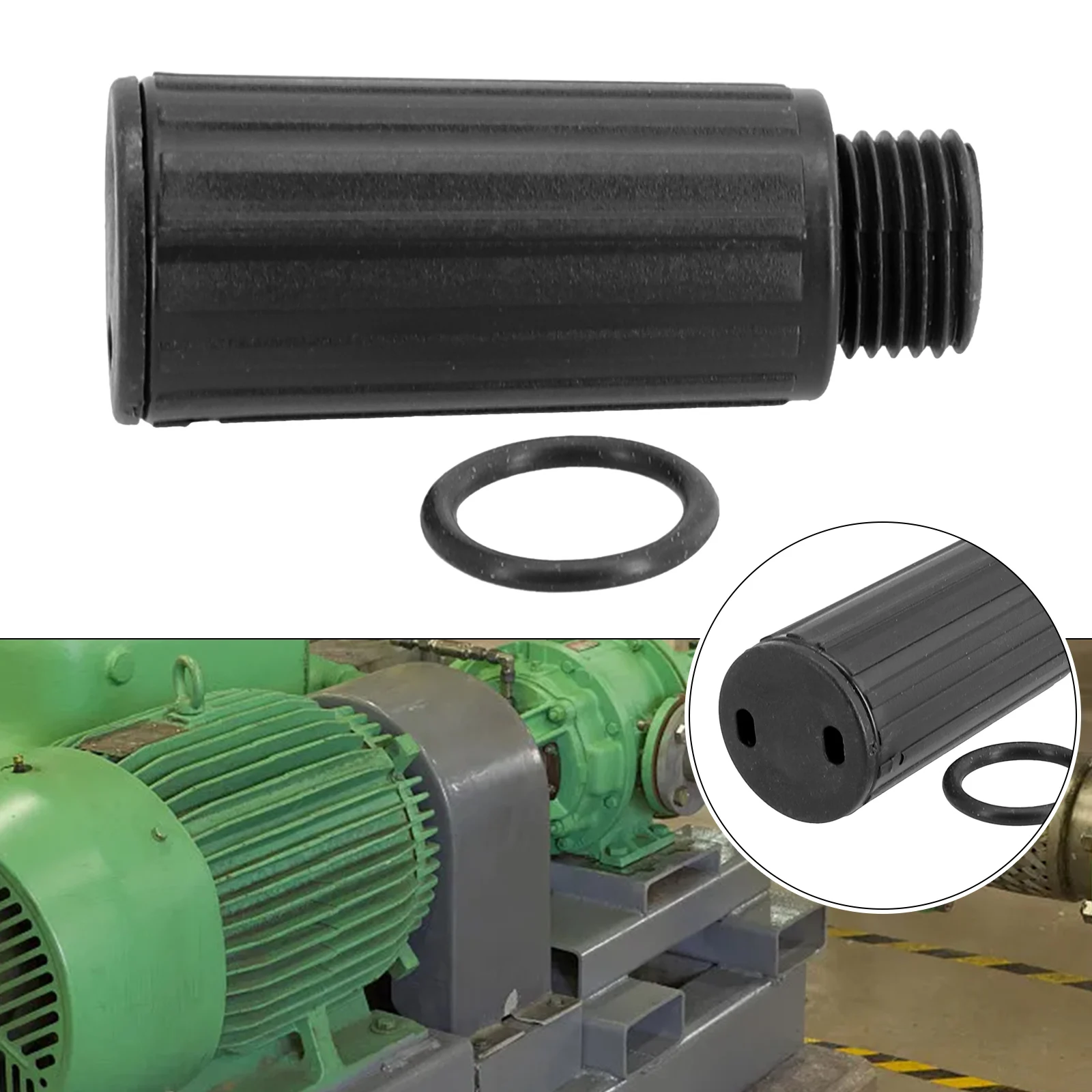 1pc Oil Cap Plug Breathing Rod Vent Air Compressor Breather 15.5mm Valve Engineering Plastic Breathing Rod Black Pipe Tools Part